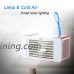 USB Charging Mini Portable Air Conditioner Fan Refrigerator Cooler for Home Durable(Silver) - B07F9WH1QL